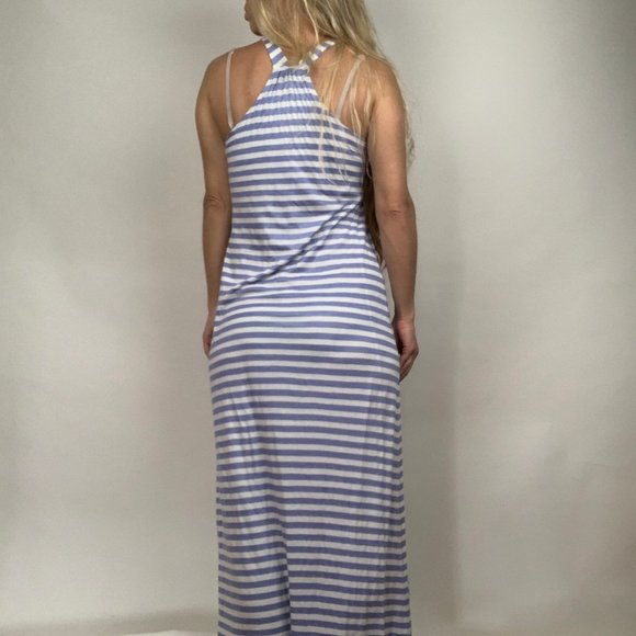 Splendid Maxi dress blue stripe small - Picture 2 of 6